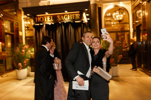 AUSTRIA. Vienna. Sacher Hotel. Going to opera ball. 2016.