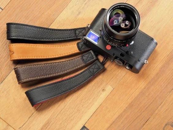 Kameragurte aus Elchleder