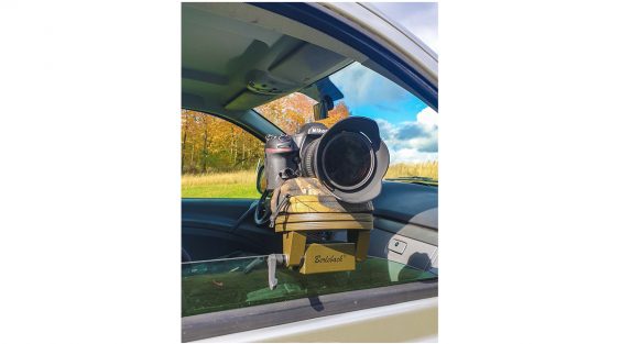 Autoscheibenstativ mit Bohnensack