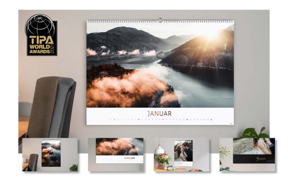 Wandkalender A2 Gold Edition