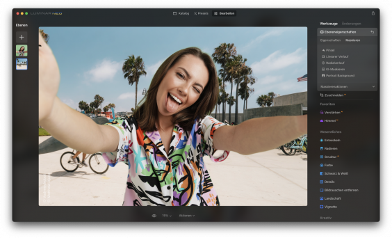 Porträt-Hintergrundentfernung