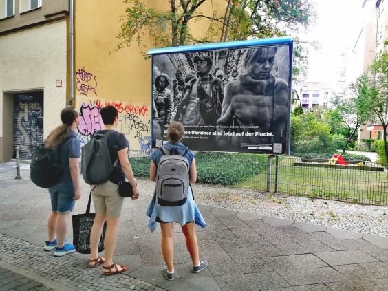 Plakataktion für Geflüchtete