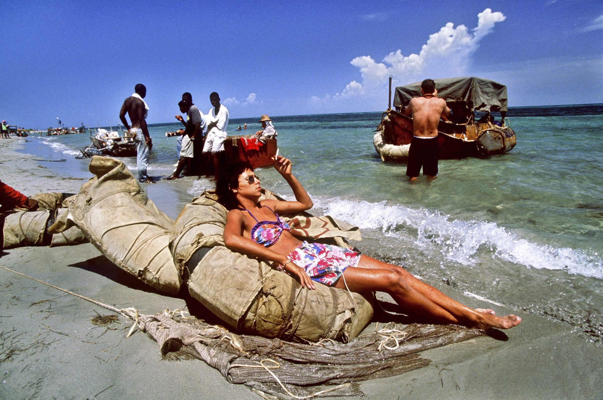 Balsero-Krise 1994 in Cuba. Über 35.000 Cubaner fliehen auf LKW-Reifen, Flössen etc von Cuba in die USA| Bildquelle: © Sven Creutzmann | Bilder sind in der Regel urheberrechtlich geschützt