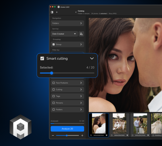 KI-gest&uuml;tzte Bildauswahl und Retusche