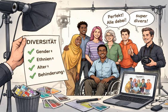 Diversität im Fotostudio Diversität zum Anklicken